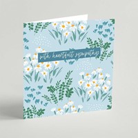 With Heartfelt Sympathy Square Card (Cards)