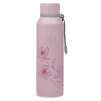 Be Joyful Pink Stainless Steel Water Bottle (General Merchandise)