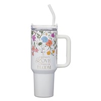 Grace Wildflower 40 oz Stainless Steel Tumbler with Straw (General Merchandise)
