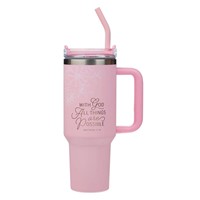 Things Are Possible Stainless Steel Tumbler with Straw (General Merchandise)