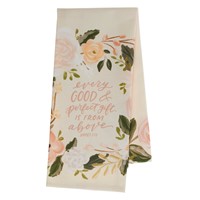 Every Good and Perfect Gift Peach Cotton Tea Towel (General Merchandise)