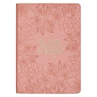 Be Still and Know Pink Floral Faux Leather Classic Journal (Imitation Leather)