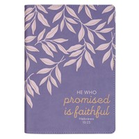 Faithful Promise Lavender Faux Leather Classic Journal (Imitation Leather)
