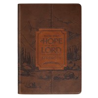 Hope in the Lord Chestnut Brown Faux Leather Classic Journal (Imitation Leather)