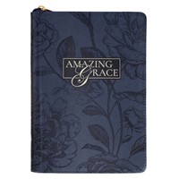 Amazing Grace Classic Journal with Zipper Closure (Imitation Leather)