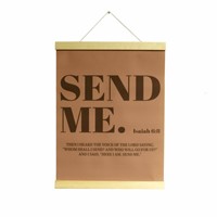Christian Canvas Wall Art - Send Me Isaiah 6:8 (Poster)