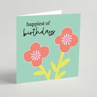 Happy Birthday (Green) Greeting Card (Cards)