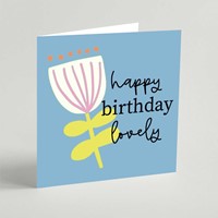 Happy Birthday (Blue) Greeting Card (Cards)