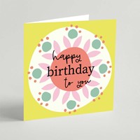 Happy Birthday (Yellow) Greeting Card (Cards)