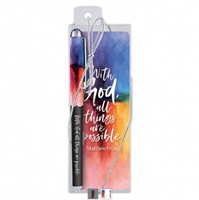 With God All Things are Possible Gift Pen with Bookmark (Pen)