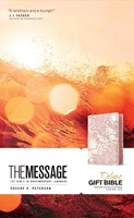 Message Deluxe Gift Zipper Bible, Garden Blush (Imitation Leather)