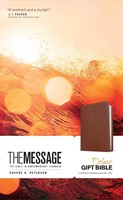 Message Deluxe Gift Bible, Chestnut Brown (Imitation Leather)