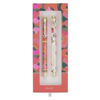 Trust In The Lord Coral Floral Pen Set - Proverbs 3:5 (Pen)