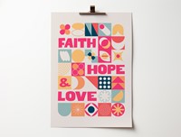 Faith Hope And Love A3 Poster (Poster)