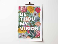 Be Thou My Vision Floral A4 Poster (Poster)