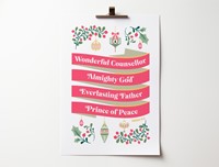 Isaiah 9:6 - Wonderful Counsellor A3 Poster (Poster)