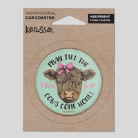 Highland Cow - Car Coaster (General Merchandise)