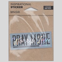 Pray More Worry Less Sticker (Stickers)