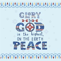 Glory to God and Peace Christmas Cards (pack of 10) (Cards)