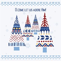 Oh Come Let Us Adore Him Christmas Cards (pack of 10) (Cards)