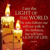 I Am The Light Christmas Cards (Pack Of 10) (Cards)