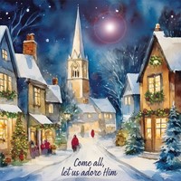 O'Come, Let Us Adore Him Christmas Cards (Pack Of 10) (Cards)