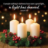 A Light Has Dawned Chistmas Cards (Pack Of 10) (Cards)