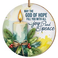 Joy & Peace Ceramic Christmas Decoration (Ornament)