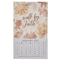 2027 Mini Magnet Calendar: Walk By Faith (Calendar)