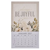 2027 Mini Magnet Calendar: Be Joyful (Calendar)