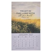 2027 Mini Magnet Calendar: Trust In The Lord (Calendar)