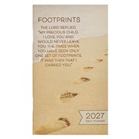 2027 Small Daily Planner: Footprints (Paperback)