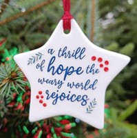 Mini Ceramic Tree Decoration: A Thrill Of Hope (Other Merchandise)