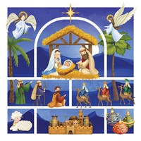 Advent Calendar Square Card: Christmas Story (Calendar)