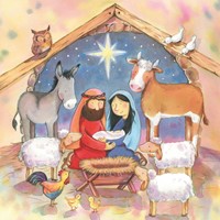 Compassion Charity Christmas Cards: In The Stable (10 Pack) (Cards)