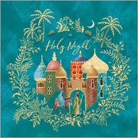 Christmas Cards Square: Holy Night (Pack Of 4) (Cards)