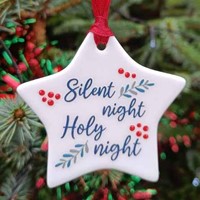 Mini Ceramic Tree Decoration: Silent Night (Other Merchandise)