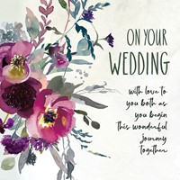 Mulberry Wedding Greetings Card (Cards)