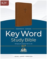 KJV Hebrew-Greek Key Word Study Bible, Brown, Indexed (Imitation Leather)