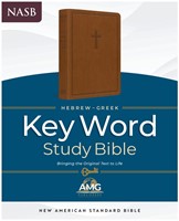 NASB Hebrew-Greek Key Word Study Bible, Brown, Indexed (Genuine Leather)