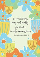 Be Joyful Always Postcard - Pack Of 12 (Postcard)