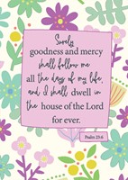 Goodness And Mercy Postcard - Pack Of 12 (Postcard)