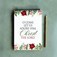 O Come Let Us Adore Him - Jotter Pad (6x4) (Notebook / Blank Book)