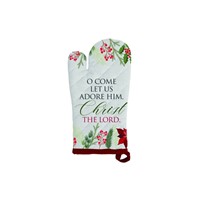 O Come Let Us Adore Him Oven Gloves (Pair) - 100% Cotton (General Merchandise)