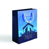 Christ The Saviour Is Born Gift Bag With Carry Handles (Gift Bag)