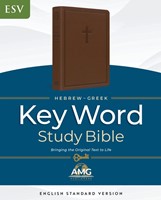 ESV Hebrew-Greek Key Word Study Bible, Leather, Indexed (Genuine Leather)