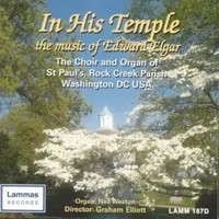 In His Temple - The Music of Sir Edward Elgar CD (CD-Audio)