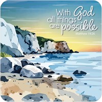 With God All Things Are Possible Coaster (Coaster)