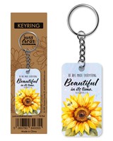 Sunflower Keyring - Ecclesiastes 3:11 (Keyring)