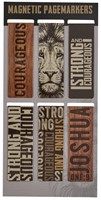 Strong And Courageous Magnetic Bookmark Set (Bookmark)